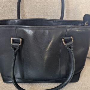 Black Leather Tote